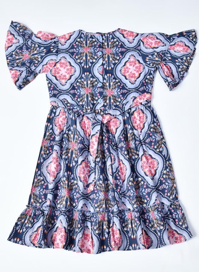 بيلا مودا فستان بطبعات بكشكش - Image 2