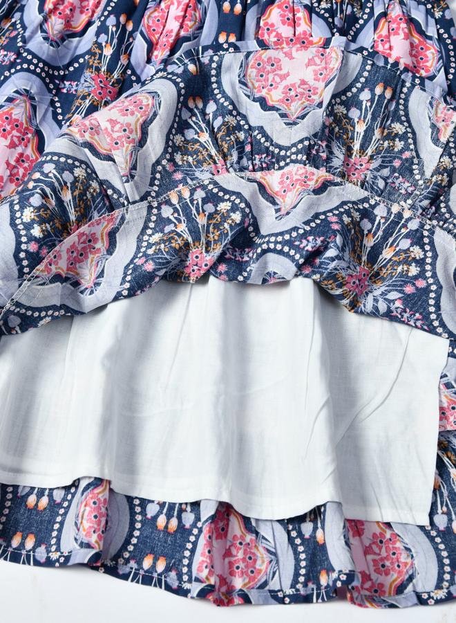 بيلا مودا فستان بطبعات بكشكش - Image 5