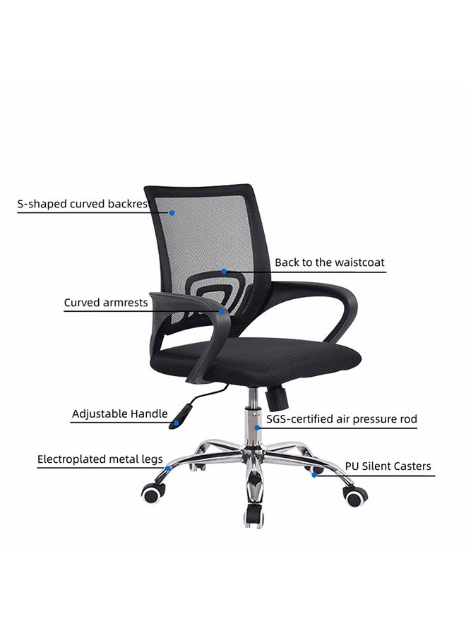 Ergonomic Office Chair Game Chair, Computer Chair, Study Chair, Writing Chair with Lumbar Support, Height Adjustable, Rotating Desk Chair for Home Office and Comfortable Backrest - Image 3