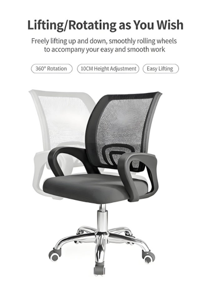Ergonomic Office Chair Game Chair, Computer Chair, Study Chair, Writing Chair with Lumbar Support, Height Adjustable, Rotating Desk Chair for Home Office and Comfortable Backrest - Image 5