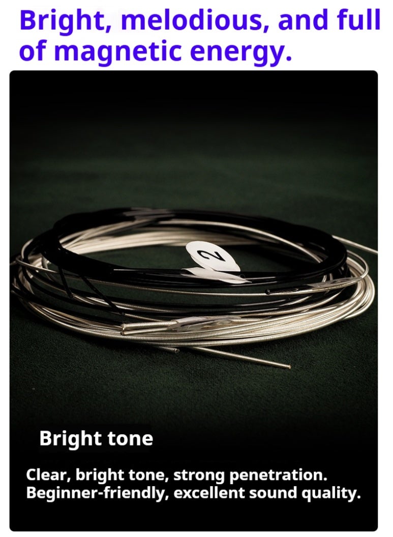 أليس أوتار جيتار أليس الكلاسيكي DR-110، مجموعة من 1 إلى 6 أوتار من النايلون، أوتار جيتار - Image 2