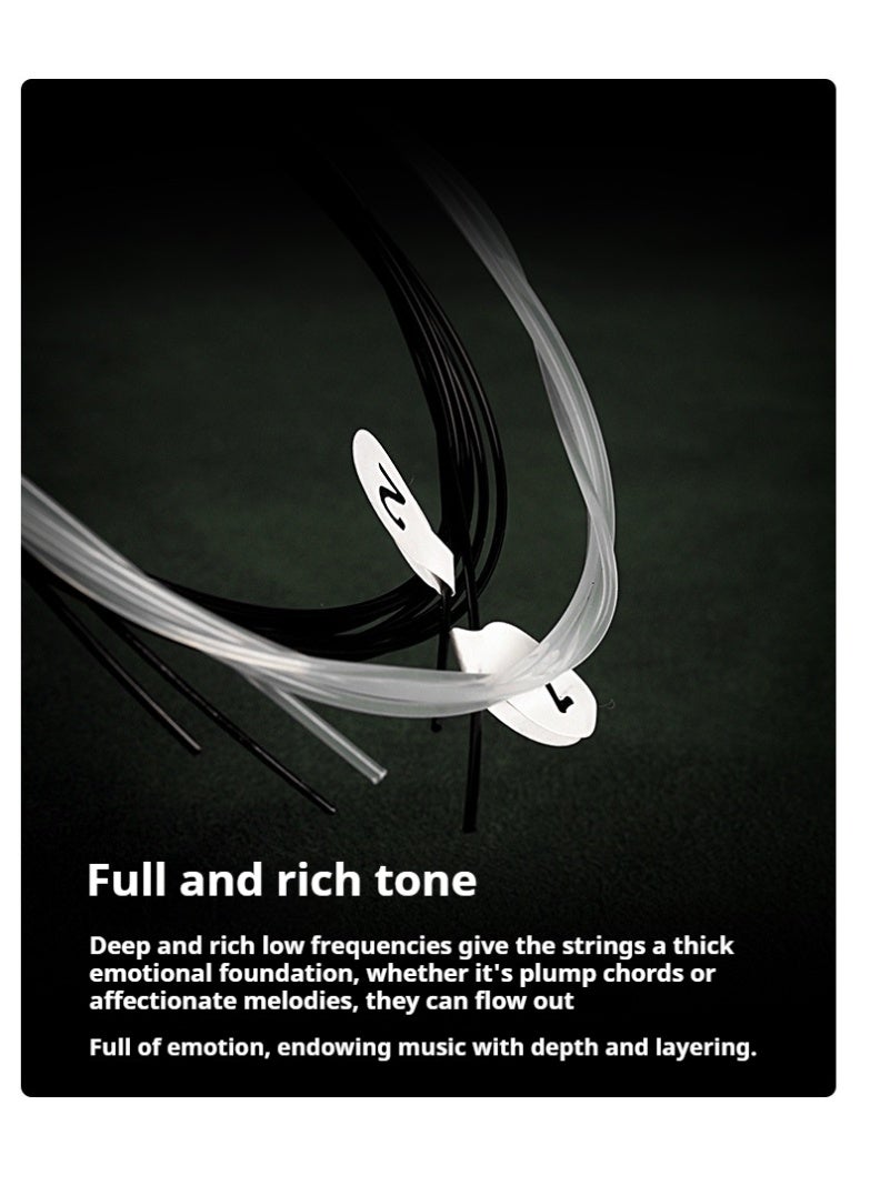 أليس أوتار جيتار أليس الكلاسيكي DR-110، مجموعة من 1 إلى 6 أوتار من النايلون، أوتار جيتار - Image 5