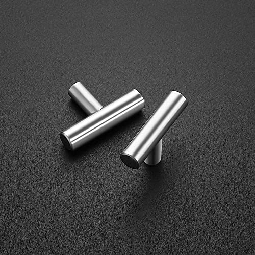 Ravinte 25 Pack Brushed Nickel T Bar Cabinet Knobs 2 Inch Dresser Knobs Silver Single Hole Drawer Knobs Cabinet Handles - Image 3