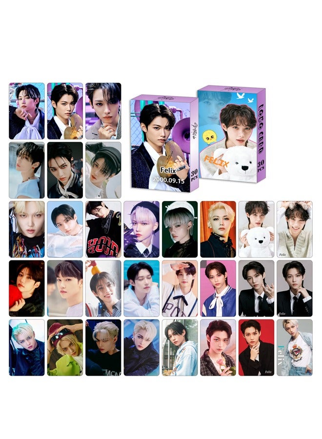 NIBEMINENT 30-Piece Stray Kids Felix Personal Cards - Image 2