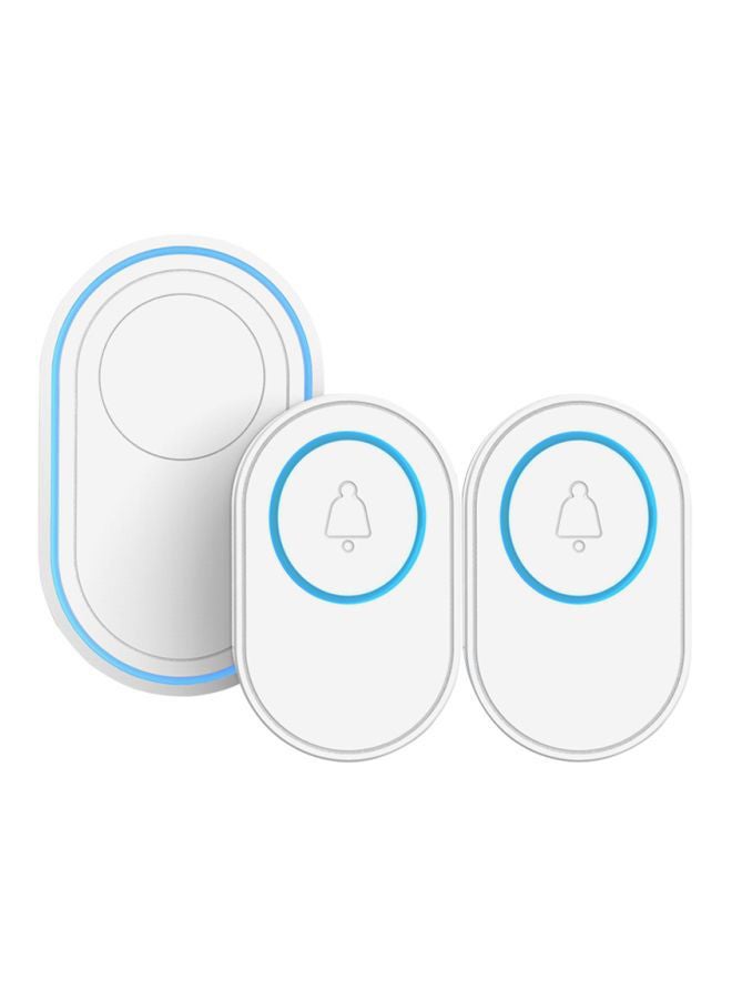 NIBEMINENT Wireless Smart Doorbell Kit White/Blue 68x43x17millimeter - Image 1