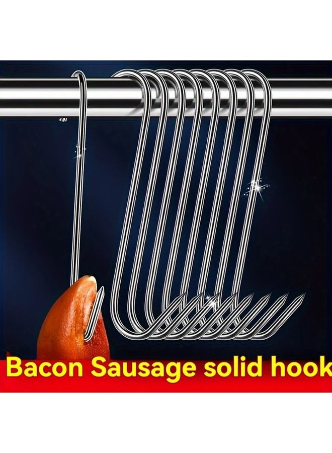 20Pcs Heavy Duty Stainless Steel Meat Hanging Hooks For Beef Bacon Ham Commercial Use - Image 3