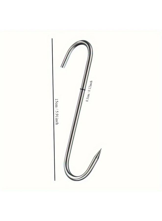 20Pcs Heavy Duty Stainless Steel Meat Hanging Hooks For Beef Bacon Ham Commercial Use - Image 4