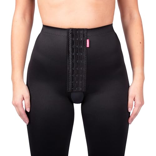 Lipoelastic  ملابس ضغط ما بعد العملية من نوع LIPOELASTIC TD Variant – مثالية لشفط الدهون من البطن، الوركين، الفخذين، الأرداف والركبتين (أسود، مقاس صغير جداً) - Image 2