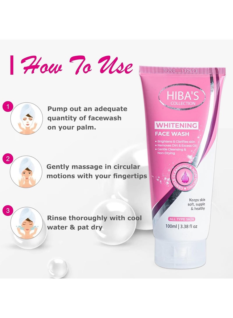 هيبا'ز كوليكشن غسول تبييض الوجه - 100 مل (3.38 أونصة سائلة) | لطيف وفعال لجميع أنواع البشرة - Image 4