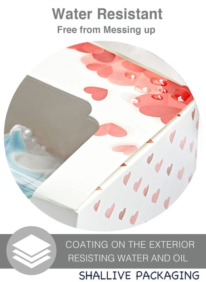 Shallive Valentine's Day Individual Cupcake Boxes 60 Pack with Window Single Cupcake Containers for Muffins, Chocolate Covered Strawberry for Wedding Favor Gift Cocoa Bomb Packaging with Inserts - Image 4