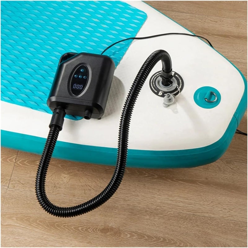 Air Pump, Portable Paddle Board Pump 20PSI High Pressure Electric Air Compressor Inflation with 6 Nozzles for Inflatable Boat,Electric Air Pump - Image 2