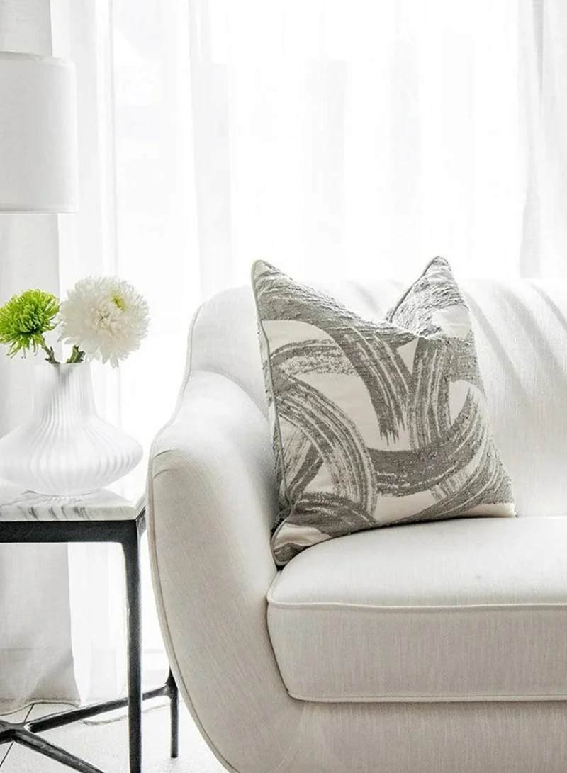 KNOT HOME Cushion Tanya Laurent (with filler) Pillow Knot Home Cover Set for Modern Sofa Contemporary Living Room Bedroom and Office Soft Washable