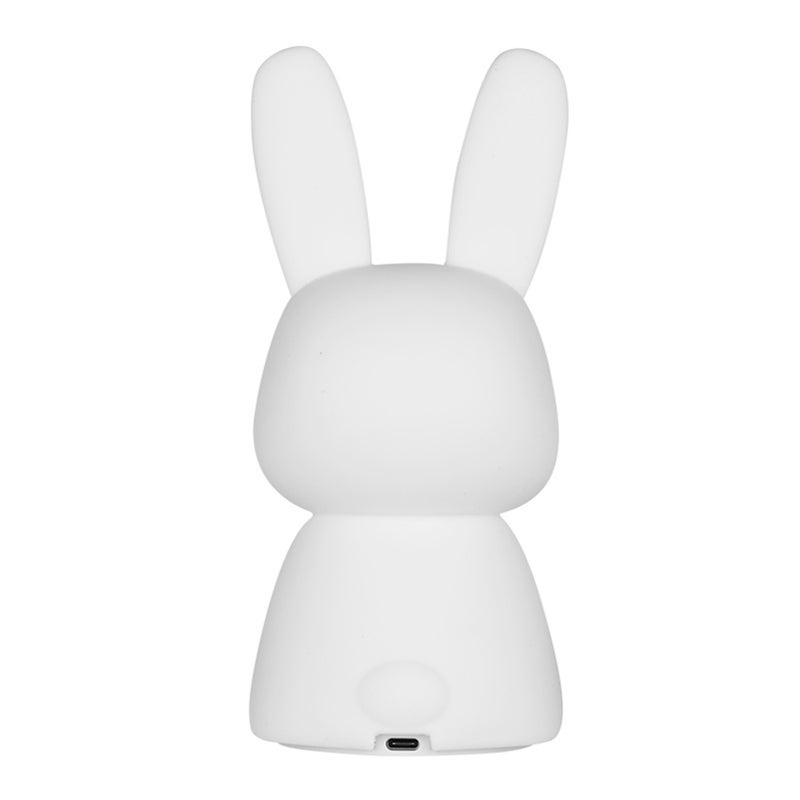 Cute Bunny Night Light, Colorful Night Light, Cute Rabbit Shaped Night Light with Touch Sensor LED, Soft Silicone Light, a great gift for birthday and festival for girls, baby, kids - Image 4