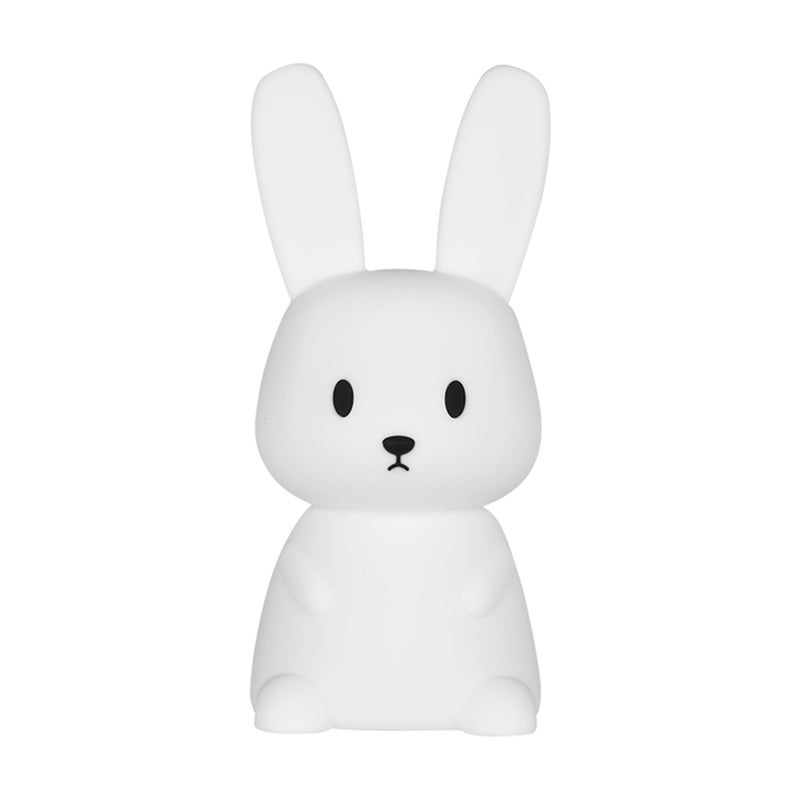 Cute Bunny Night Light, Colorful Night Light, Cute Rabbit Shaped Night Light with Touch Sensor LED, Soft Silicone Light, a great gift for birthday and festival for girls, baby, kids - Image 1