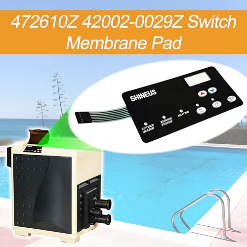 ShineUs 42002-0029Z/472610Z Switch Membrane Compatible with Sta-Rite Max-E-Therm Pool and Spa Heater Electrical Systems - Image 2