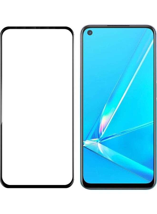 واقي شاشة من الزجاج المقوى لهاتف OPPO A92 أسود / شفاف - Image 3