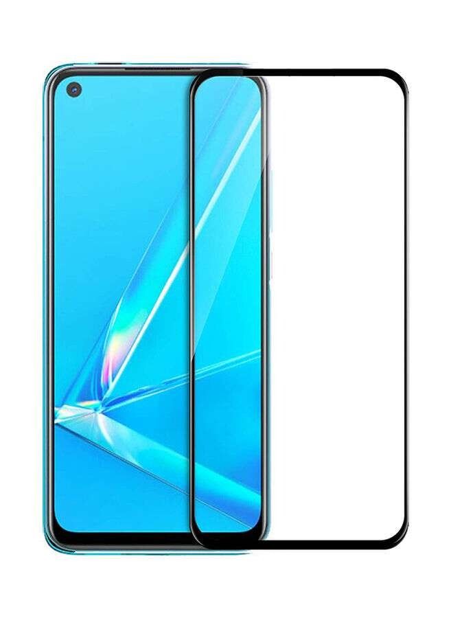 واقي شاشة من الزجاج المقوى لهاتف OPPO A92 أسود / شفاف - Image 2
