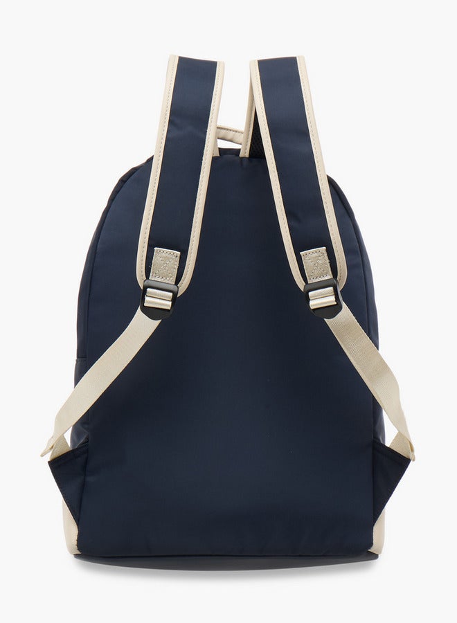 Lee Cooper Panelled School Backpack with Adjustable Straps and Zip Closure - 31x15x40 cm  - Image 5