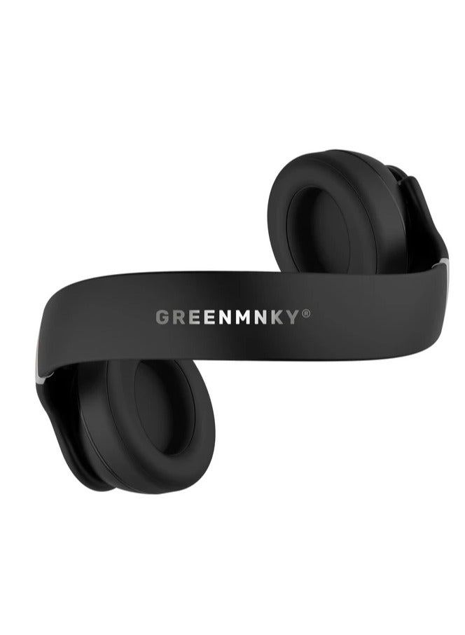 GREENMNKY Ears Wireless Twist Out Headphone Black - Image 3