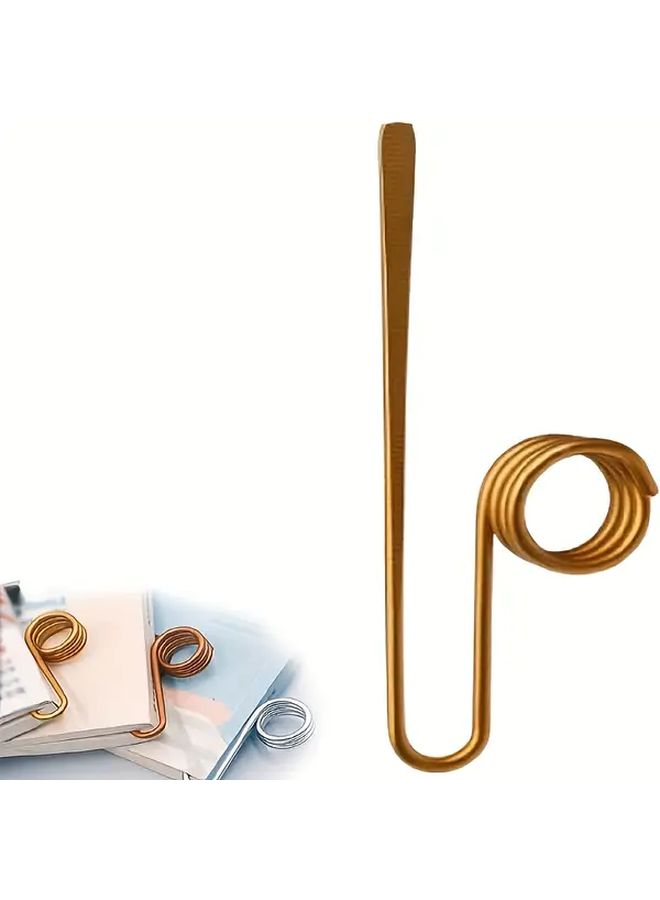 Rosegolden Copper Book Holder Ring Page Holder Lightweight Opener Tool - Image 1