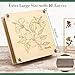 Aboofx Flower Press Kit Craft Kits 11x11 10 Layers Wooden Flower Pressing Kit for Crafts Pressed Flowers Plant Press for Spring DIY Craft Art Preservation Kits for Bookmark Frame Flowers Drying - Image 3