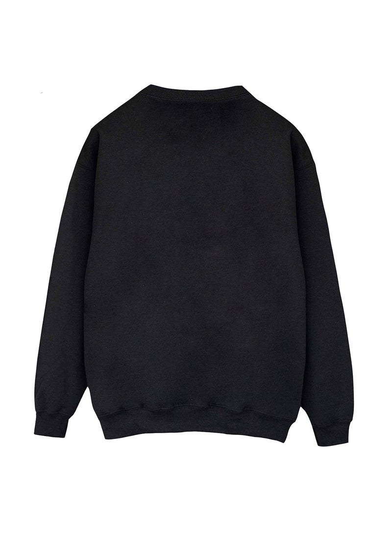Disney Disney Womens/Ladies Minnie Mouse Face Sweatshirt - Black  - Image 2