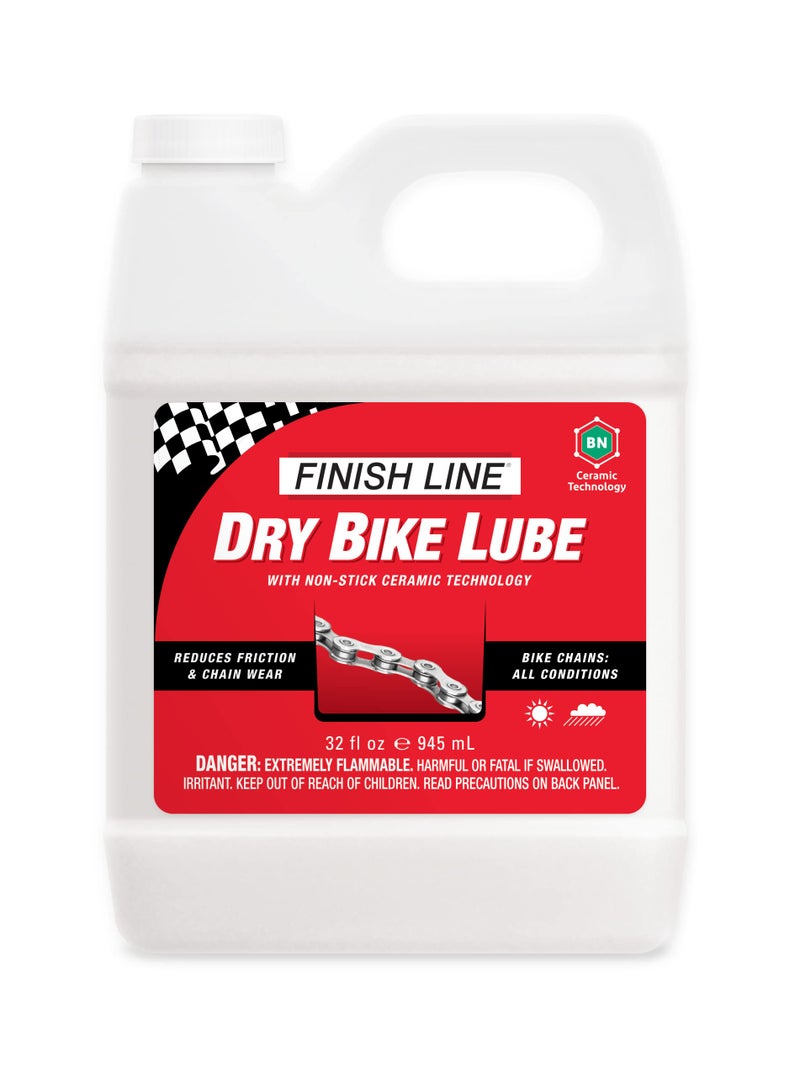 Finish Line Dry Bike Lubricant with Teflon Squeeze Bottle, 1 qt - Image 1