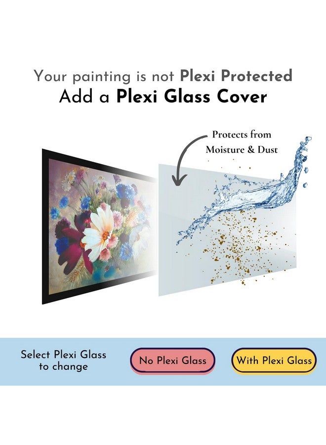 Mad Masters Flower Nature Beauty Painting Aesthetic Hanging Photo Frame Decorative Item Home Decoration and Wall Decor for Living Room and Bedroom (MM 1499, 8x12 Inch, Paper, Without Plexi Glass) - Image 5