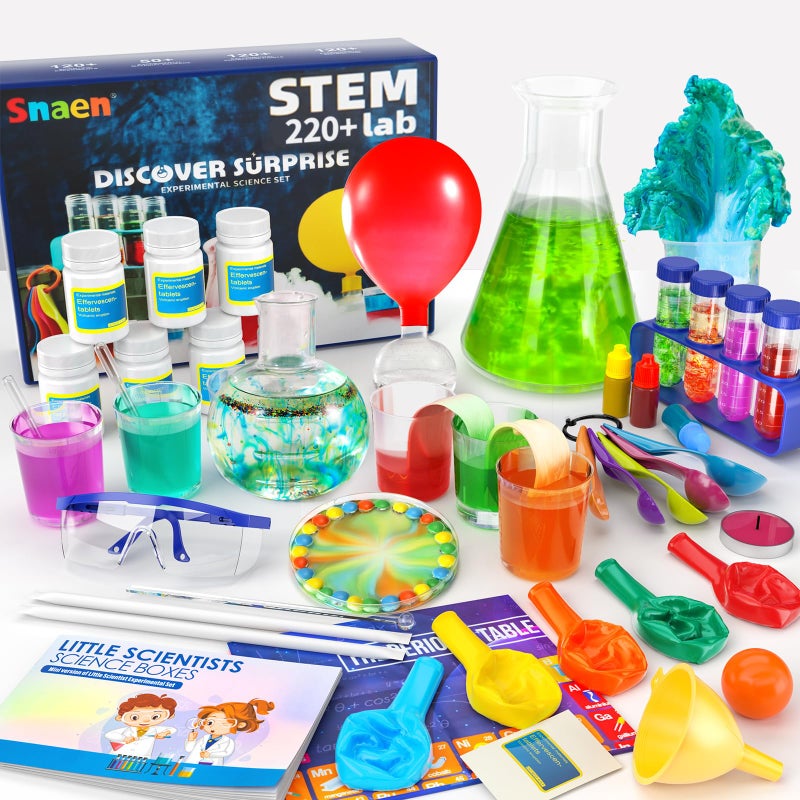 SNAEN 120+ Lab Experiments Science Kits for Kids  STEM Educational Learning Scientific Tools Birthday Gifts and Toys for 3 4 5 6 7 8 9 10 11 12 Years Old Boys Girls Kids - Image 1