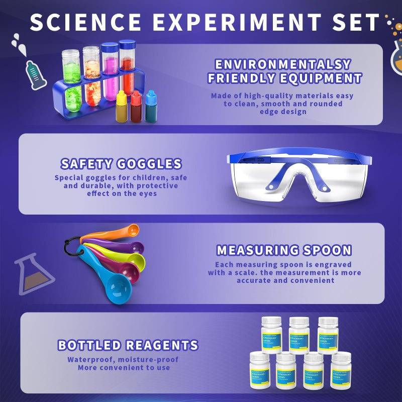 SNAEN 120+ Lab Experiments Science Kits for Kids  STEM Educational Learning Scientific Tools Birthday Gifts and Toys for 3 4 5 6 7 8 9 10 11 12 Years Old Boys Girls Kids - Image 3