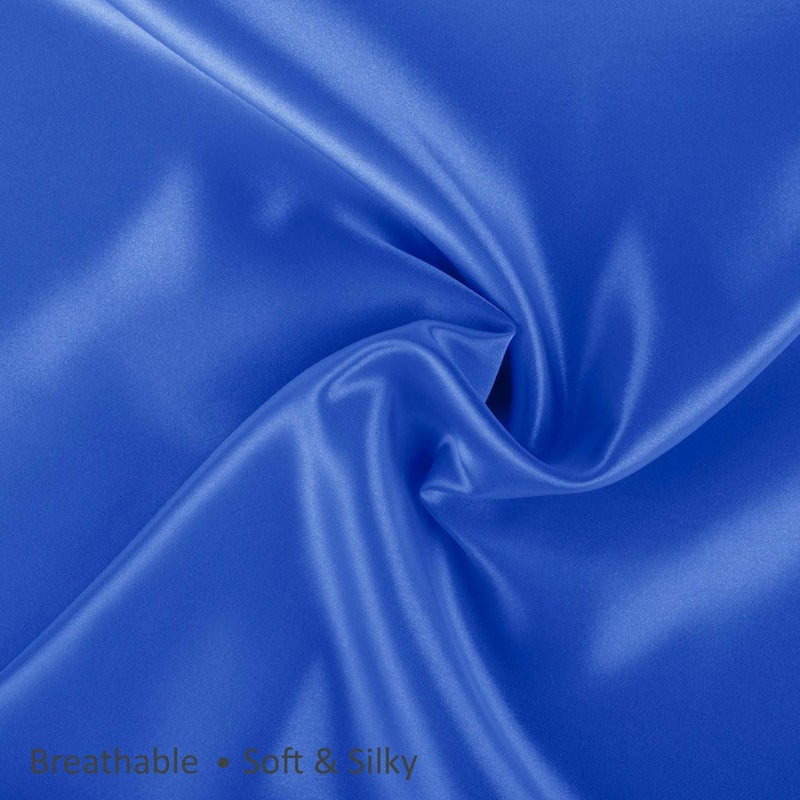 SHOPBEDDING ShopBedding Luxury Satin Pillowcase for Hair - King Satin Pillowcase with Zipper  Royal (Pillowcase Set of 2) - Blissford  - Image 4