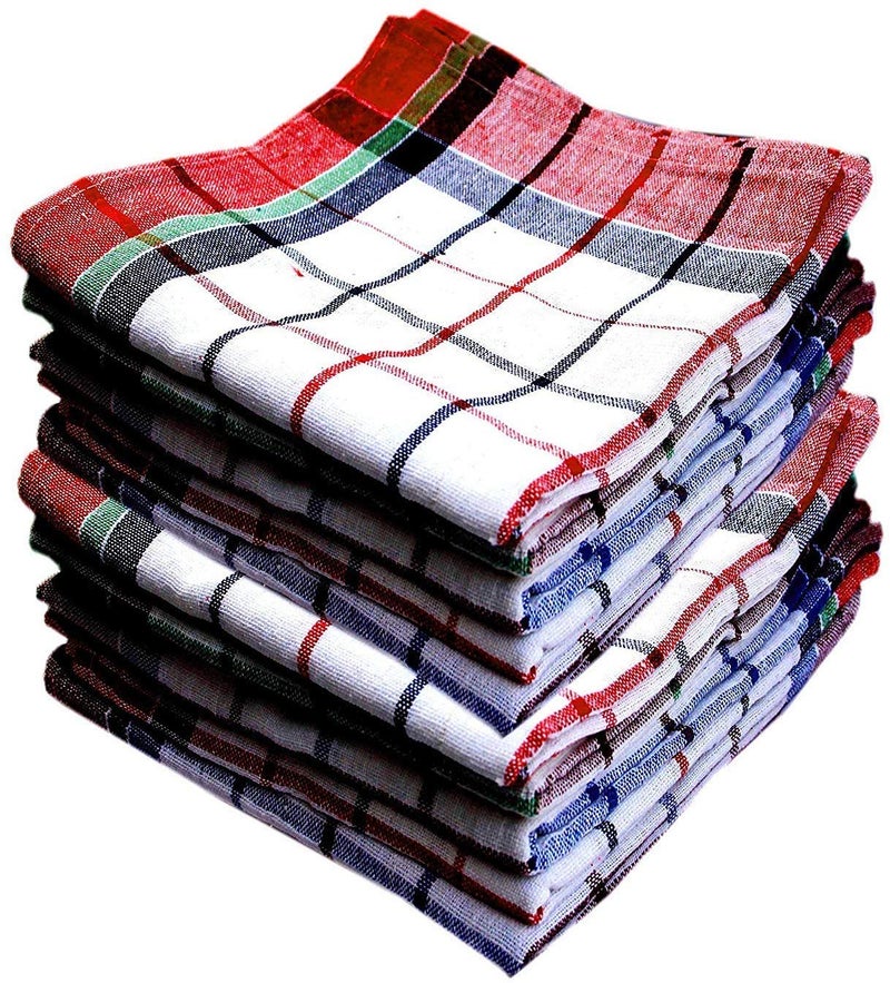 A'kin Akin Super Highly Absorbent 100% Cotton Multipurpose Kitchen Napkin | Cleaning Cloth | Duster and Chapatis Napkins | Length 18 Inch Width 18 Inch | (Pack of 48) - Image 1