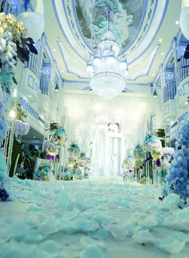 Neo LOONS 1000 Pcs Artificial Silk Rose Petals Decoration Wedding Party Turquoise Blue - Image 3