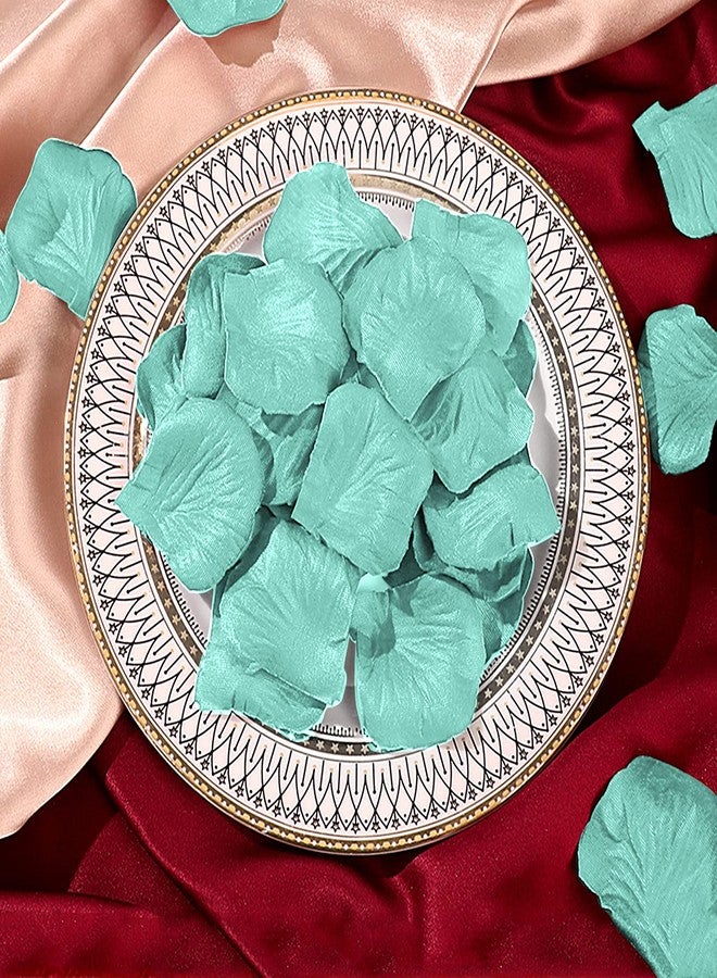 Neo LOONS 1000 Pcs Artificial Silk Rose Petals Decoration Wedding Party Turquoise Blue - Image 2