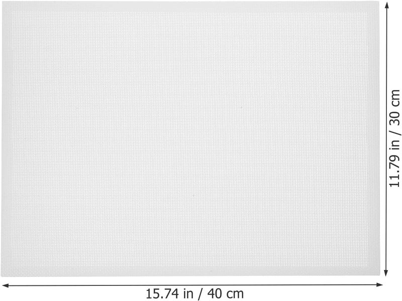 VICASKY Reusable Nonstick Baking Mat Sheet High Temperature Resistant Fiberglass Pastry Baking Mat Food Safe White Oven Liner for Cookies Bread - Image 2