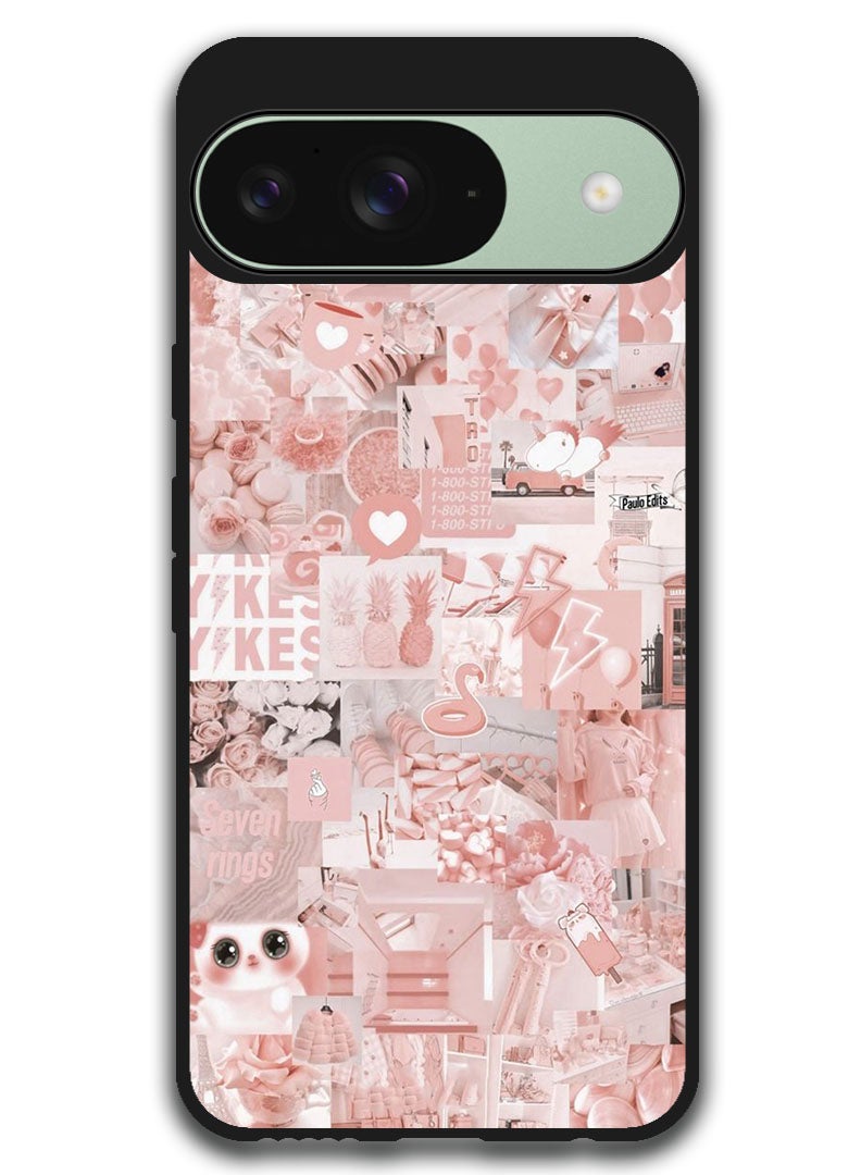 Theodor Protective Case Anti Scratch Shock Proof Bumper Cover For Google Pixel 9 Pink Asthetic - Image 1