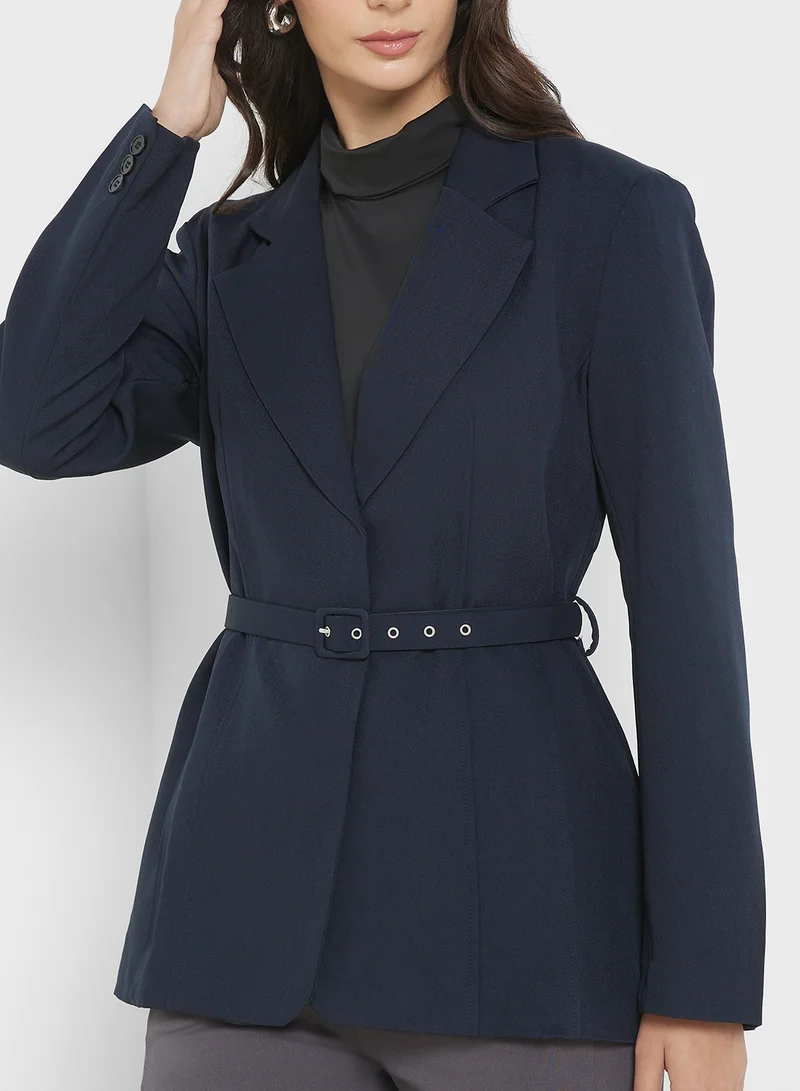 ELLA Belted Blazer