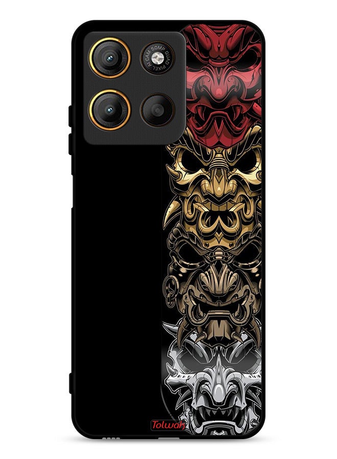 Tolwak Motorola Moto G15 Protective Case Cover Heads Art