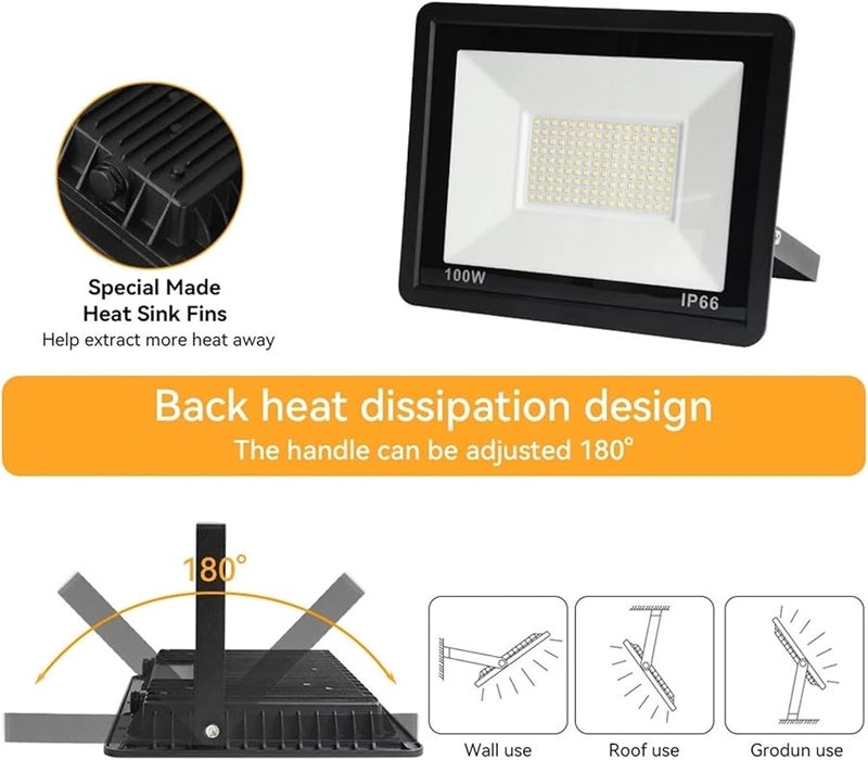 30W Cold White LED Flood Light IP66 Waterproof Outdoor Spotlight Super Bright for Street Garden Wall - Image 5