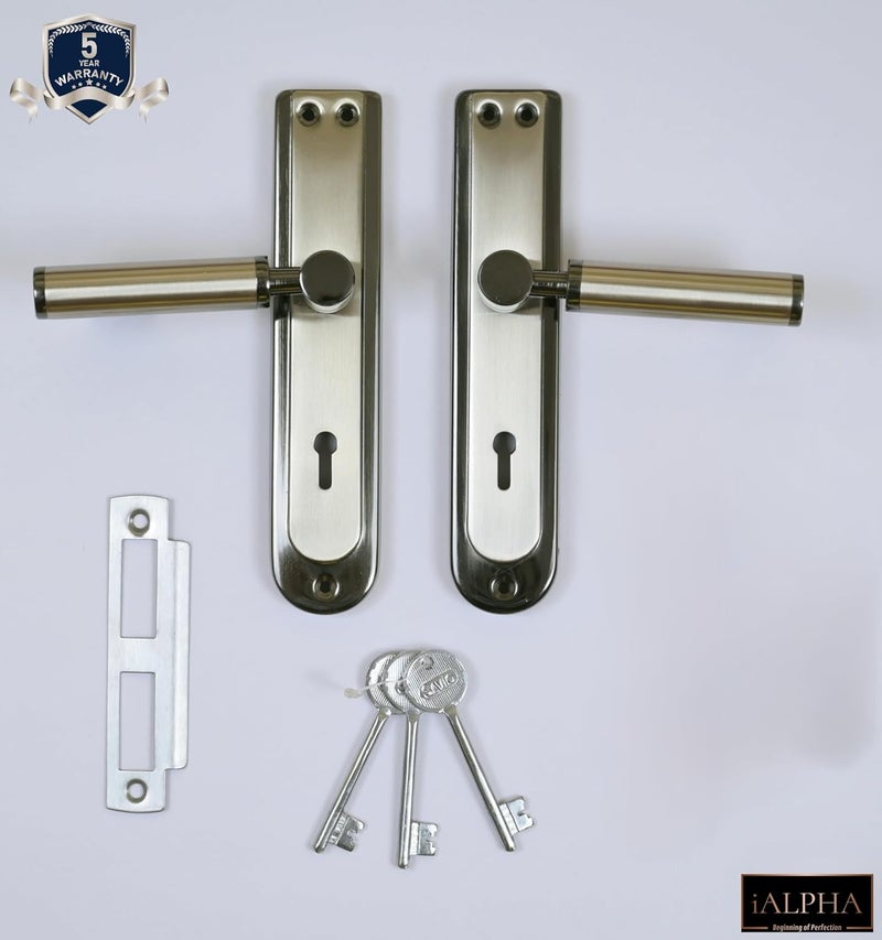 iALPHA Savio with 5 Years Warranty Premium Mortise Door Lock SetHighSecuring Door Lock BedroomMain Door LockHandle Set6Lever Lock Mechanism with Brass and Zinc Lock Body Cylinder with 3 Keys - Image 4