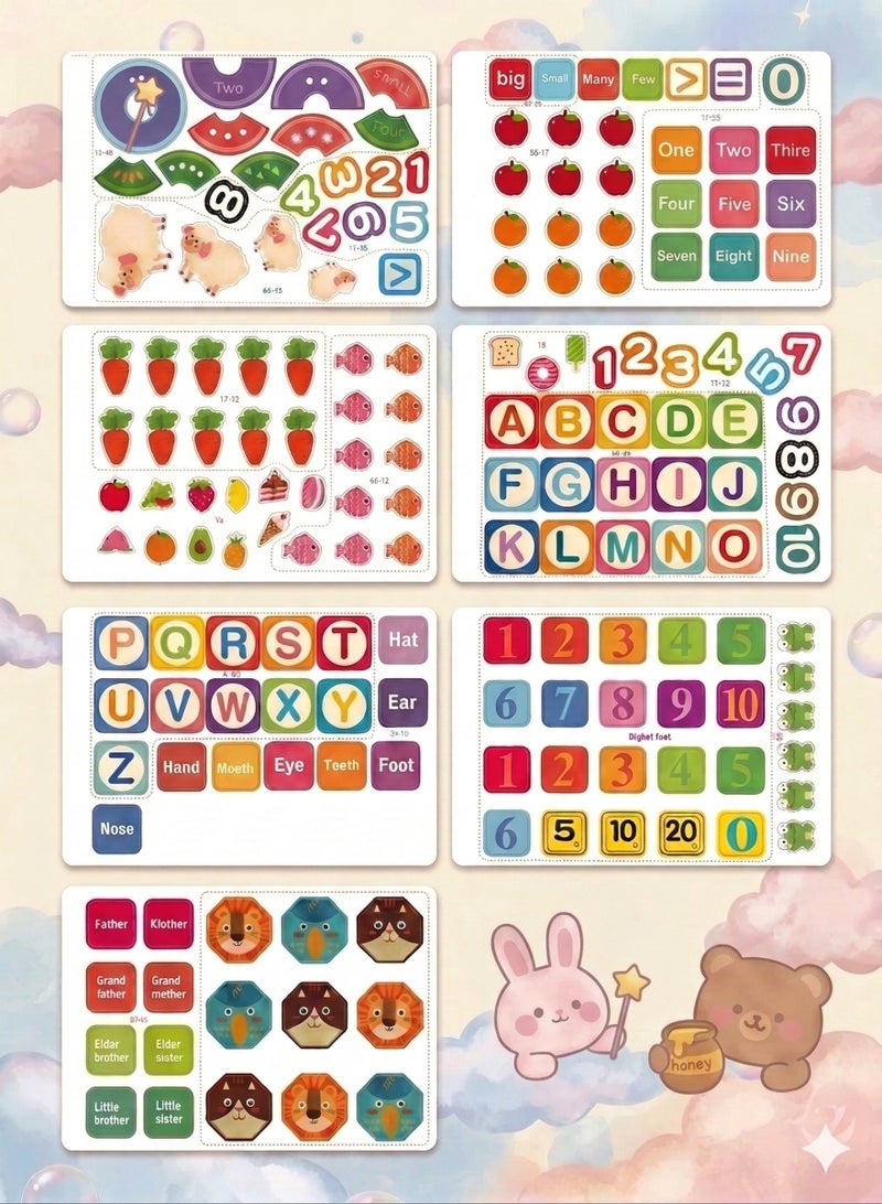 كتاب مشغول، 30 صفحة ألعاب تفاعلية للتعلم المبكر للأطفال من 3-6 سنوات، كتب قراءة للأطفال، كتاب تفاعلي للأطفال، كتاب تفاعلي للأطفال، كتاب هادئ - Image 5