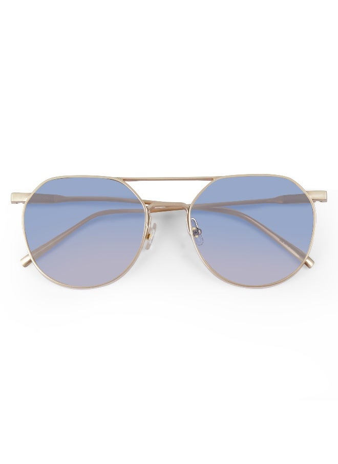 Woggles Ockhi Sacred Blue Gradient Round Sunglasses  - Image 3