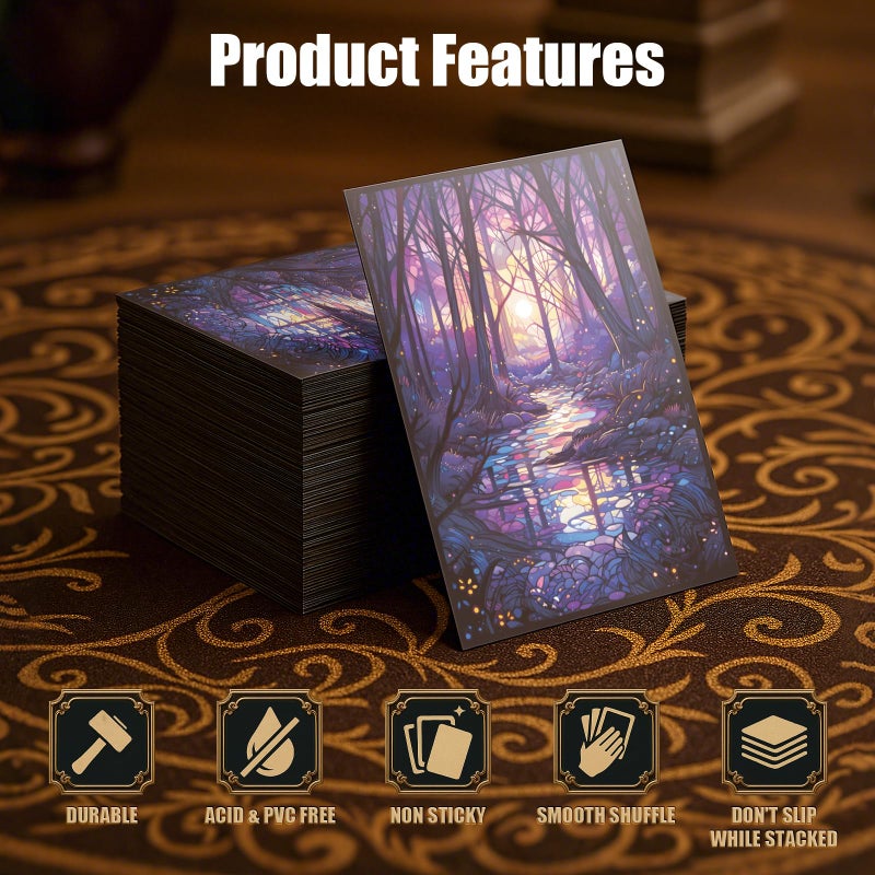 Kiiransr MTG Card Sleeves - Swamp - Ultra Clear Front & Matte Finish Back, 100 Count Standard Size Matte Art Sleeve for Magic The Gathering - Image 5