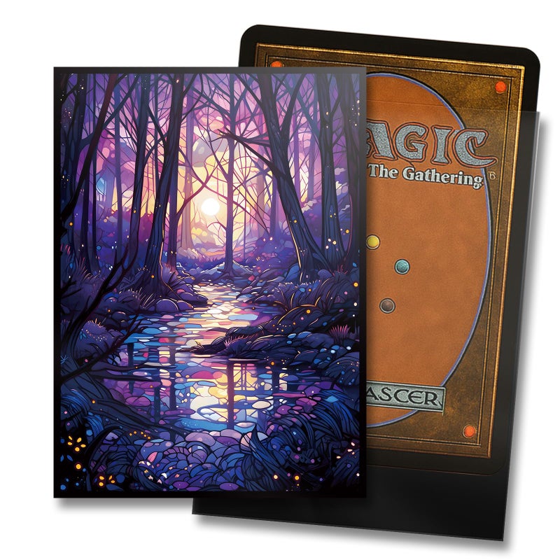 Kiiransr MTG Card Sleeves - Swamp - Ultra Clear Front & Matte Finish Back, 100 Count Standard Size Matte Art Sleeve for Magic The Gathering - Image 2