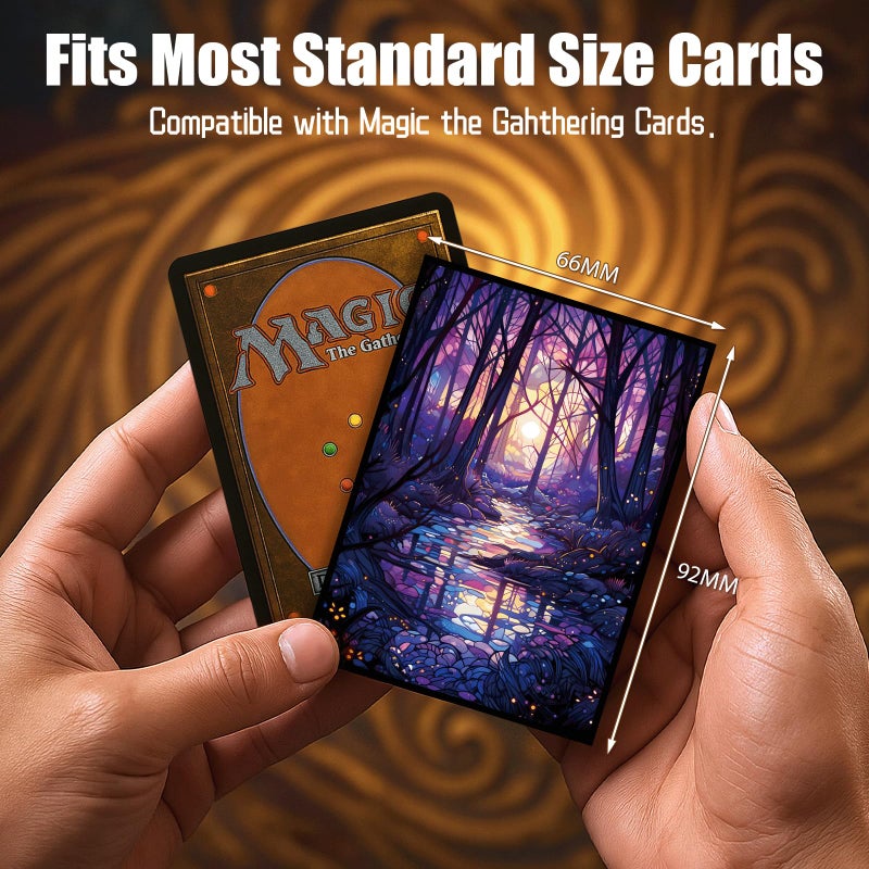 Kiiransr MTG Card Sleeves - Swamp - Ultra Clear Front & Matte Finish Back, 100 Count Standard Size Matte Art Sleeve for Magic The Gathering - Image 4