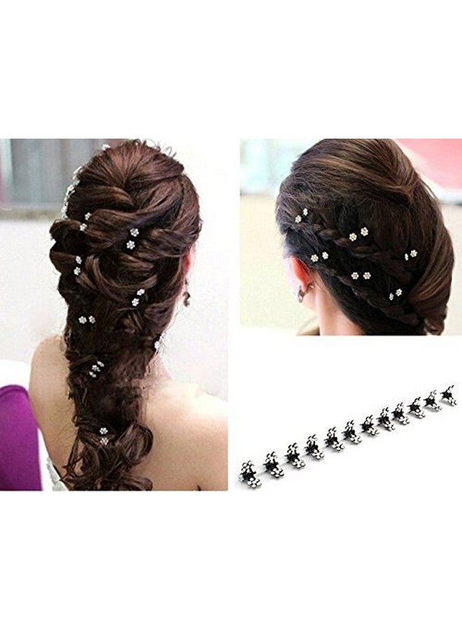 BIG BOX SILVER Hair Claw Clips, 12pcs Mini Hair Clips Mix Colored Flower Hair Accessories for Women - Image 2