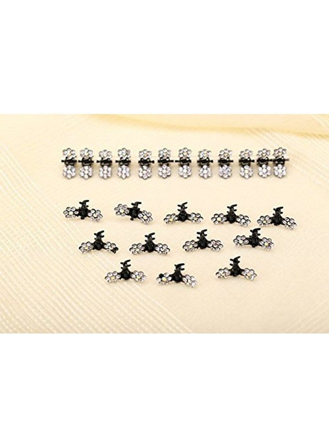 BIG BOX SILVER Hair Claw Clips, 12pcs Mini Hair Clips Mix Colored Flower Hair Accessories for Women - Image 3