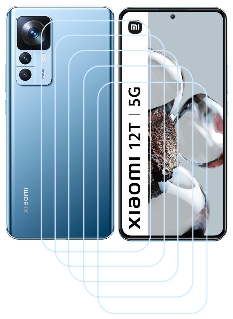 ACLIX 5 Pieces Antistatic ESD Dustproof Premium Quality High Definition Clear Tempered Glass Screen Protector Designed For Xiaomi 12T - Image 1