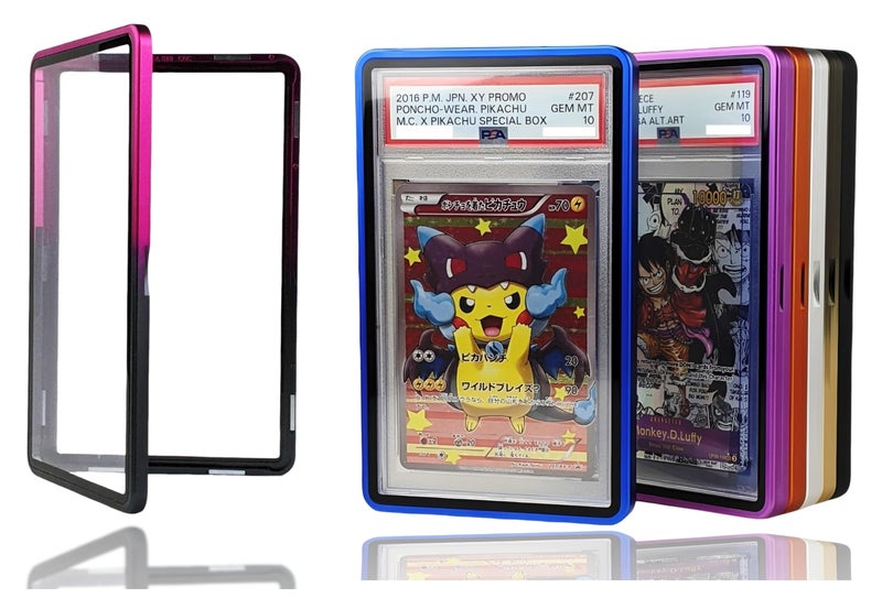 RedCap Magnetic Aluminum Graded PSA Slab Guard UV Resistant Glass 35PT Premium Protector Display Case For Standard PSA CGC Graded Sport Trading Cards - Nocturne Violet - Image 1