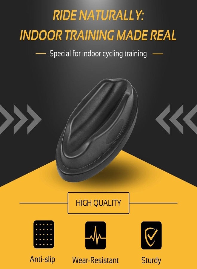 Flexzion Bike Trainer Front Wheel Block - Sturdy Molded Plastic Bicycle Stabilizing Leveling Block Support for Indoor Turbo Trainer Bike Stationary Resistance Training Exercises - Image 2